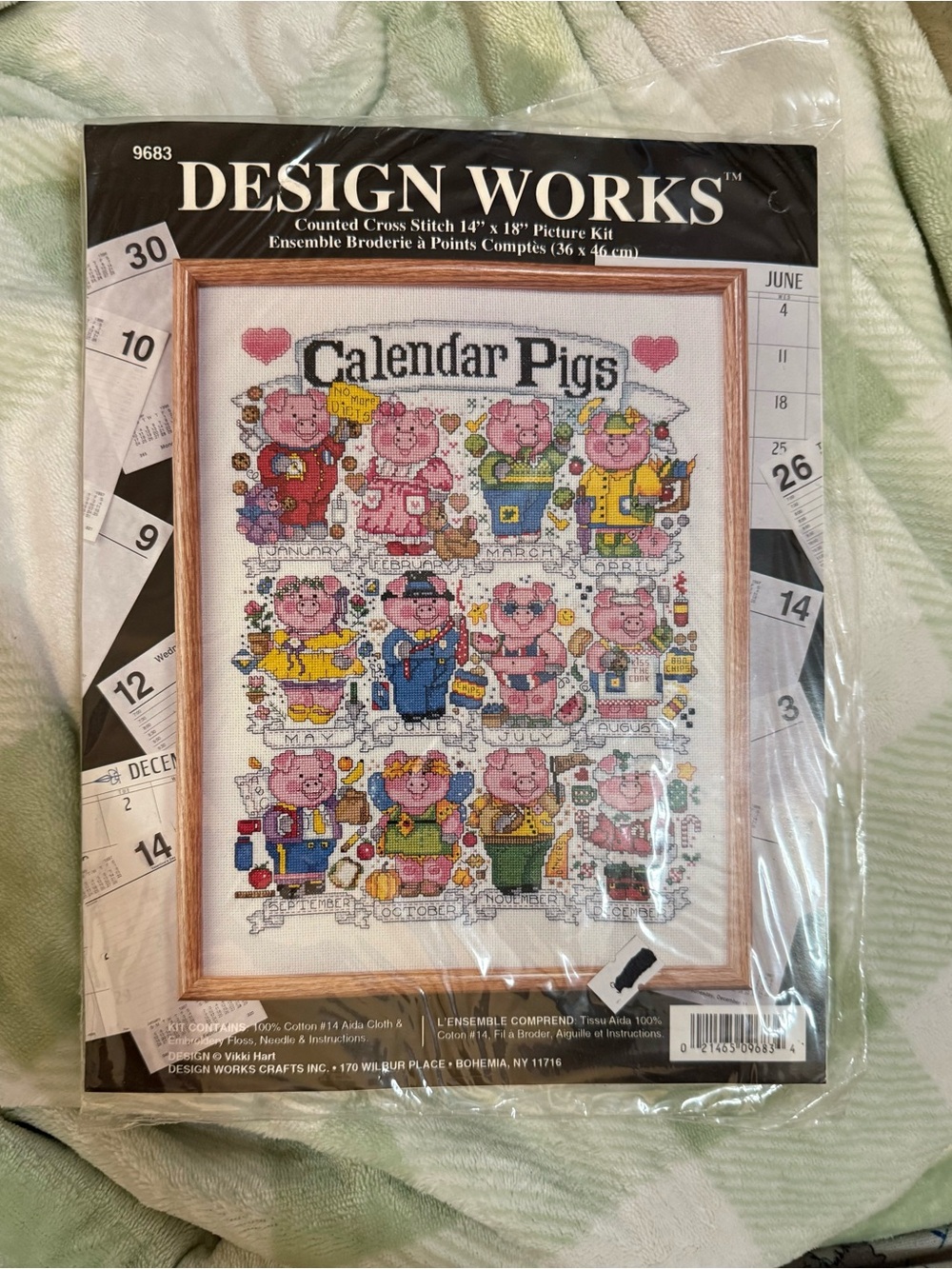 New Design Works Calendar Pigs Counted Cross Stitch Kit - 9683